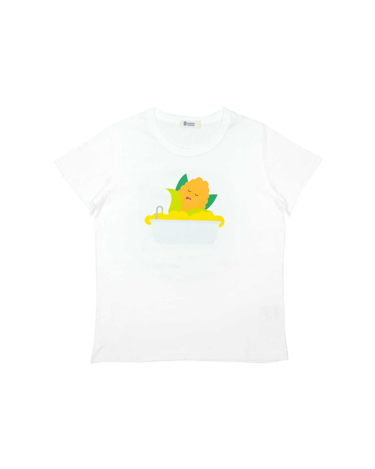 Bathing Corn T-shirt In White