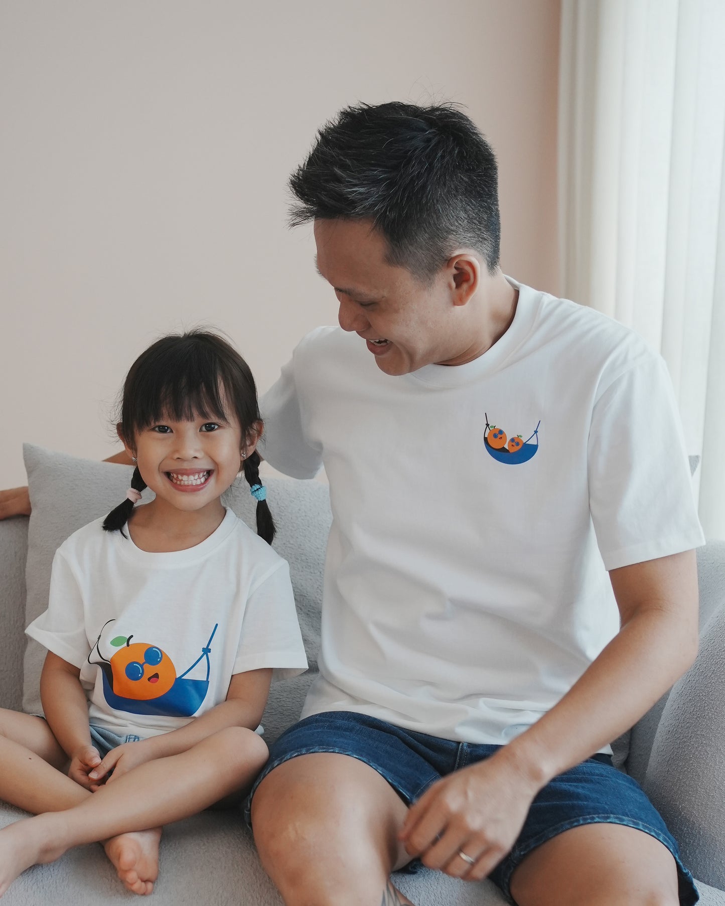 Squeeze The Day Family T-shirt In White (Kids)